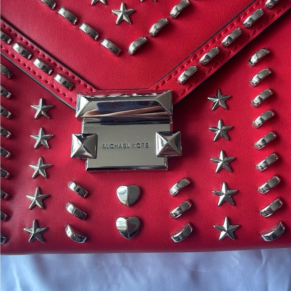 MICHAEL MICHAEL KORS Whitney Large Studded Leather Convertible Shoulder Bag - Picture 8 of 10